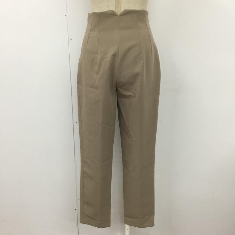 ザラ ZARA パンツ スラックス センタータックパンツ カジュアルパンツ ストレートパンツ ストレッチパンツ XS 無地 ベージュ / ベージュ /  レディース USED 古着 中古 10101455