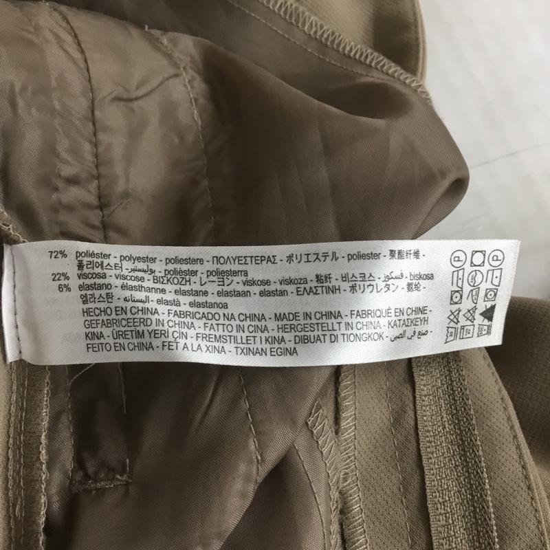 ザラ ZARA パンツ スラックス センタータックパンツ カジュアルパンツ ストレートパンツ ストレッチパンツ XS 無地 ベージュ / ベージュ /  レディース USED 古着 中古 10101455