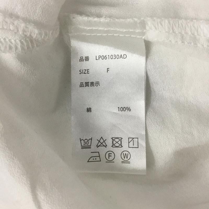レプシィム LEPSIM シャツ、ブラウス 長袖 長袖シャツ ノーカラーシャツ カジュアルシャツ ヘンリーネックシャツ FREE 無地 白 / ホワイト / レディース USED 古着 中古 10101456