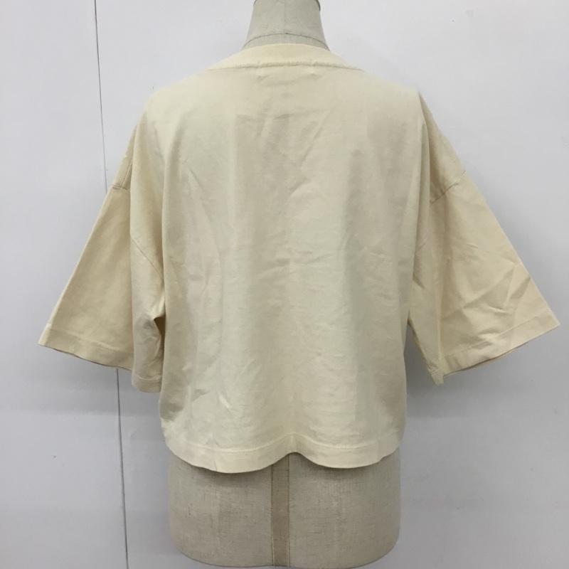 センスオブプレイスバイアーバンリサーチ SENSE OF PLACE by URBAN RESEARCH Tシャツ 半袖 AA05-21L137 クロップドアートTシャツ 半袖カットソー プリントTシャツ FREE ロゴ、文字 ベージュ / ベージュ / レディース USED 古着 中古 10101458