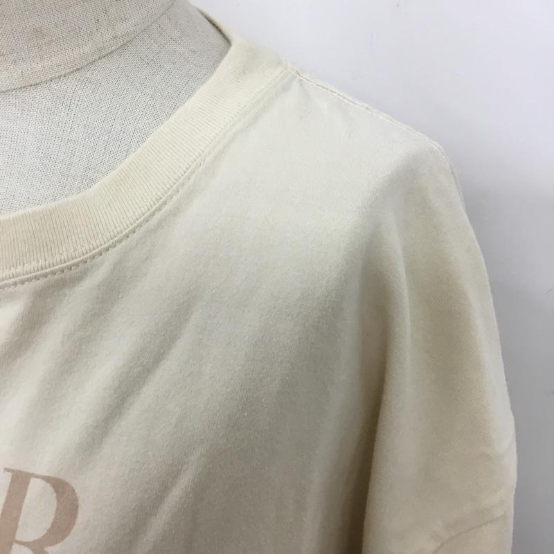 センスオブプレイスバイアーバンリサーチ SENSE OF PLACE by URBAN RESEARCH Tシャツ 半袖 AA05-21L137 クロップドアートTシャツ 半袖カットソー プリントTシャツ FREE ロゴ、文字 ベージュ / ベージュ / レディース USED 古着 中古 10101458