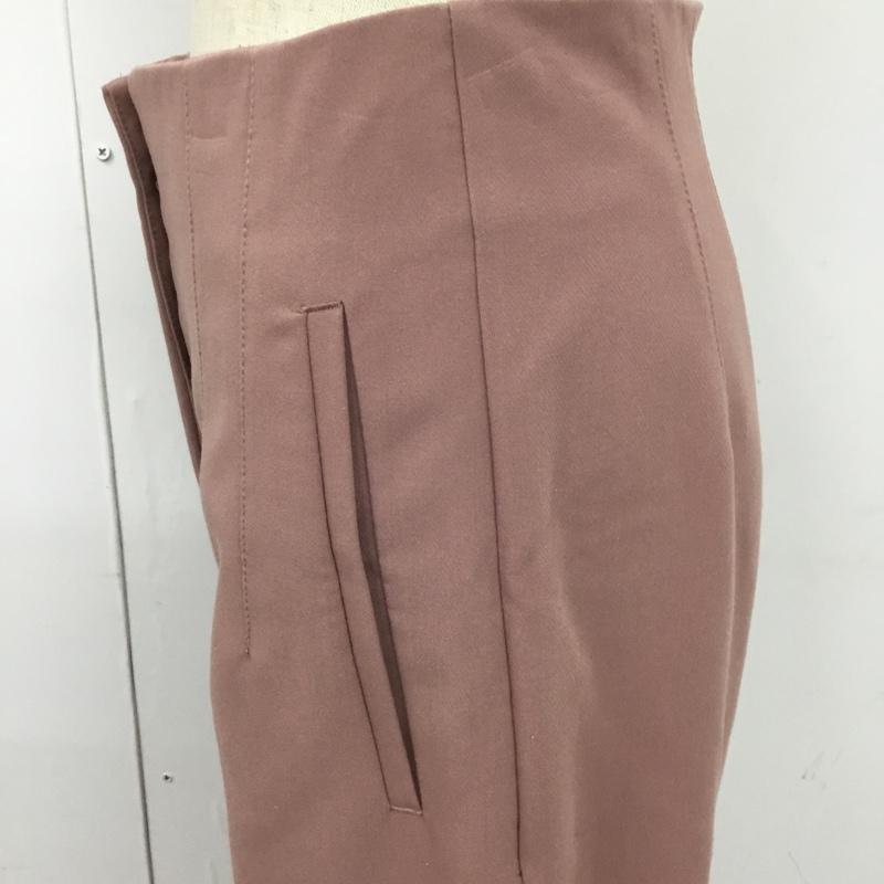 ザラ ZARA パンツ スラックス センタータックパンツ カジュアルパンツ スリムパンツ ストレッチパンツ S 無地 桃 / ピンク /  レディース USED 古着 中古 10101459