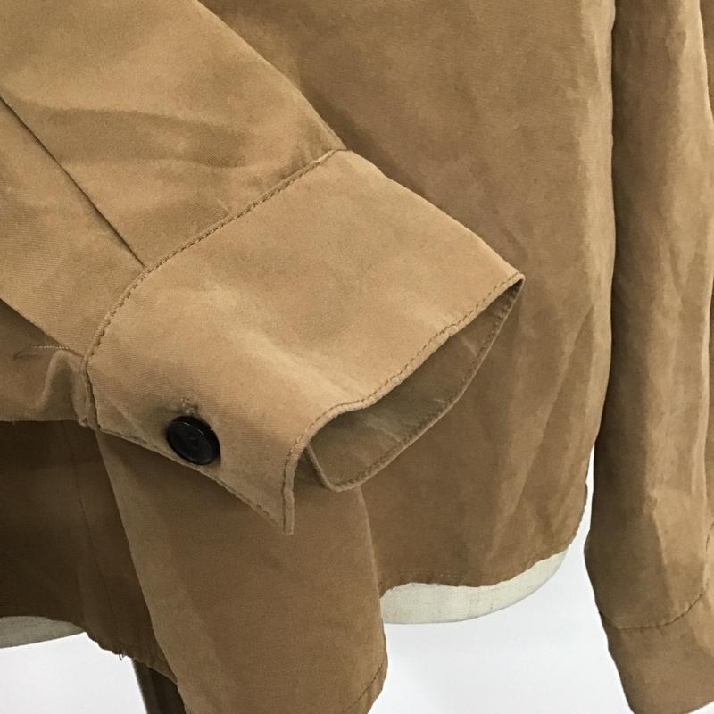 レプシィム LEPSIM シャツ、ブラウス 長袖 LP060399AD 長袖ブラウス ノーカラーシャツ 長袖シャツ FREE 無地 茶 / ブラウン / レディース USED 古着 中古 10101466