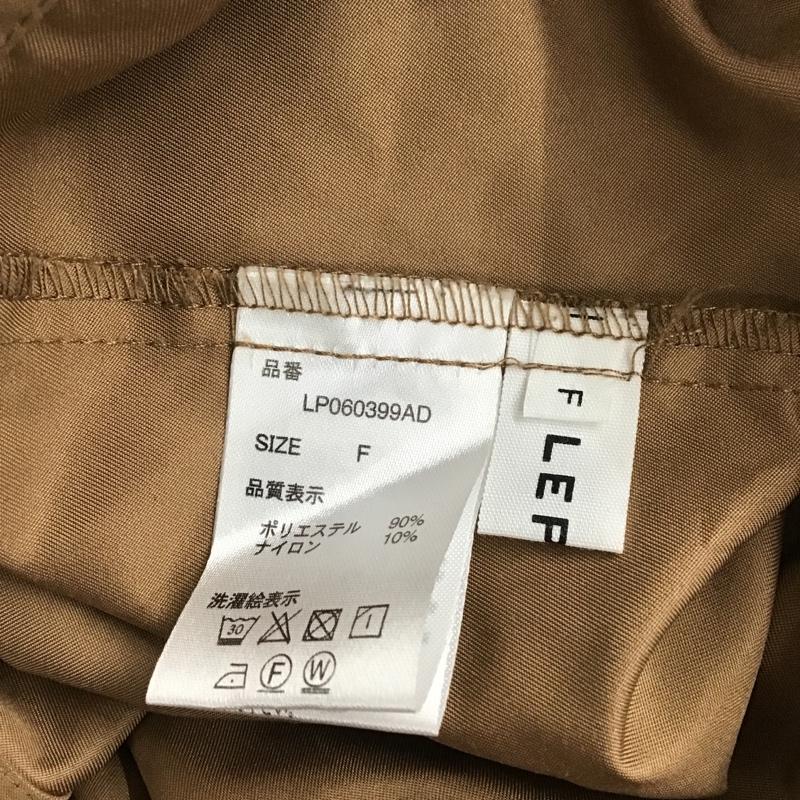 レプシィム LEPSIM シャツ、ブラウス 長袖 LP060399AD 長袖ブラウス ノーカラーシャツ 長袖シャツ FREE 無地 茶 / ブラウン / レディース USED 古着 中古 10101466