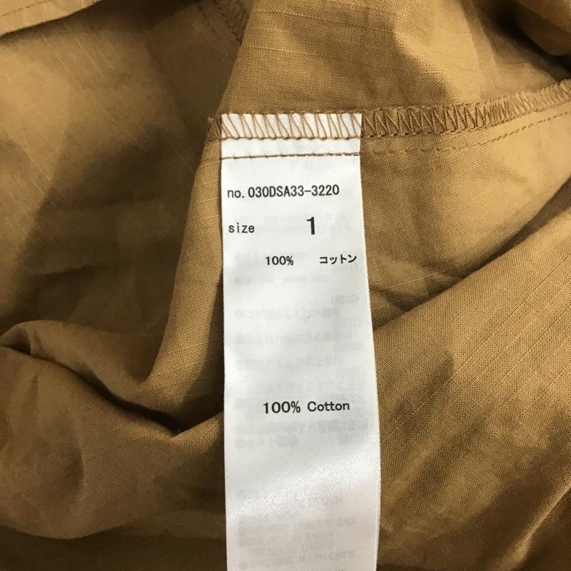 スライ SLY ワンピース ロングスカート 030DSA33-3220 長袖ワンピース カラーシャツワンピース ロングワンピース 1 無地 茶 / ブラウン / レディース USED 古着 中古 10101468