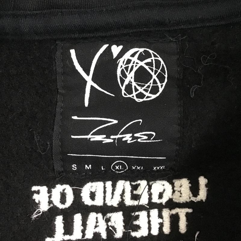 ザウィークエンド THE WEEKND パーカー 長袖 COLLAB STARBOY HOODIE THE WEEKND OX XL ロゴ、文字 黒 / ブラック / メンズ USED 古着 中古 10101513