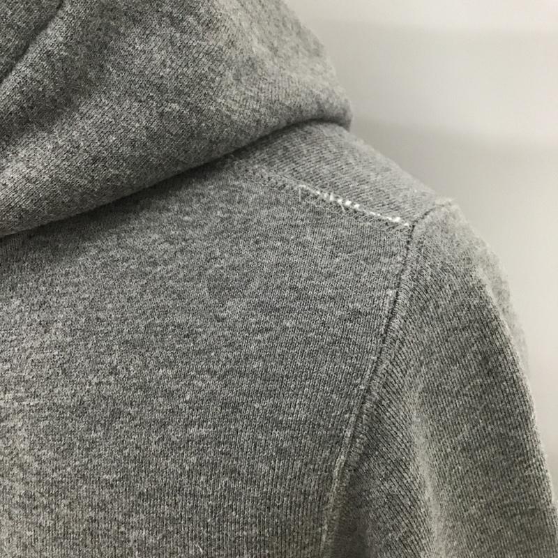ポールスミス Paul Smith パーカー 長袖 PJ-DW-36731 フルジップ フーディー しまうま M ワンポイント 灰 / グレー / メンズ USED 古着 中古 10101537