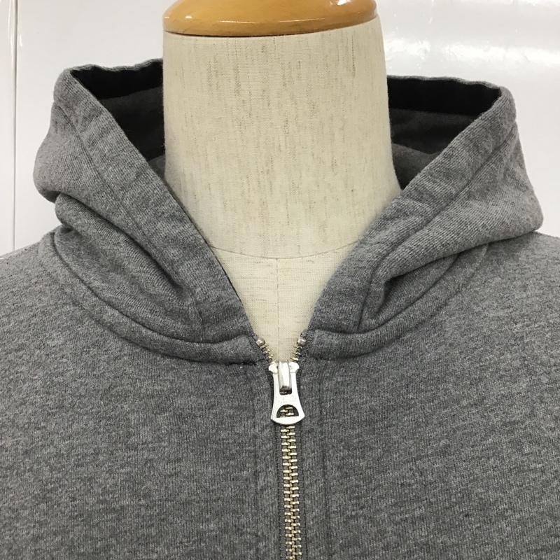 ポールスミス Paul Smith パーカー 長袖 PJ-DW-36731 フルジップ フーディー しまうま M ワンポイント 灰 / グレー / メンズ USED 古着 中古 10101537