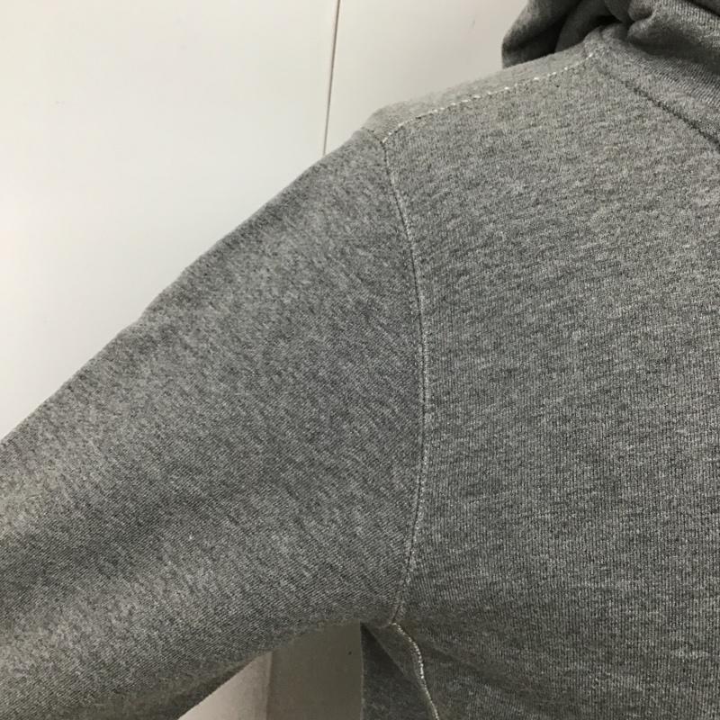 ポールスミス Paul Smith パーカー 長袖 PJ-DW-36731 フルジップ フーディー しまうま M ワンポイント 灰 / グレー / メンズ USED 古着 中古 10101537