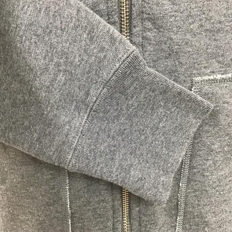 ポールスミス Paul Smith パーカー 長袖 PJ-DW-36731 フルジップ フーディー しまうま M ワンポイント 灰 / グレー / メンズ USED 古着 中古 10101537