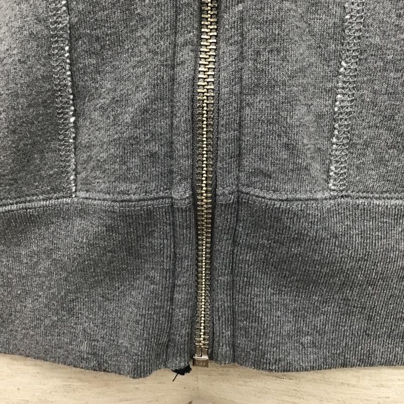 ポールスミス Paul Smith パーカー 長袖 PJ-DW-36731 フルジップ フーディー しまうま M ワンポイント 灰 / グレー / メンズ USED 古着 中古 10101537