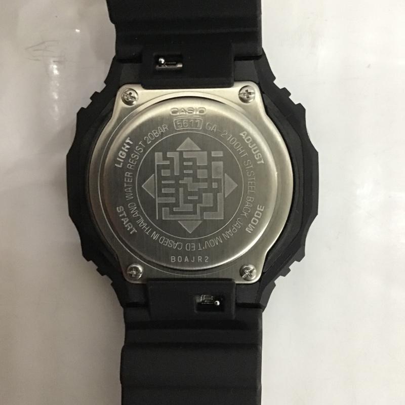 ジーショック G-SHOCK 腕時計 アナログ(クォーツ式) GA-2100HT 布袋寅泰 コラボレーション ギタリズム柄 箱有 40周年記念 総柄 黒 / ブラック / X 白 / ホワイト / メンズ USED 古着 中古 10101553