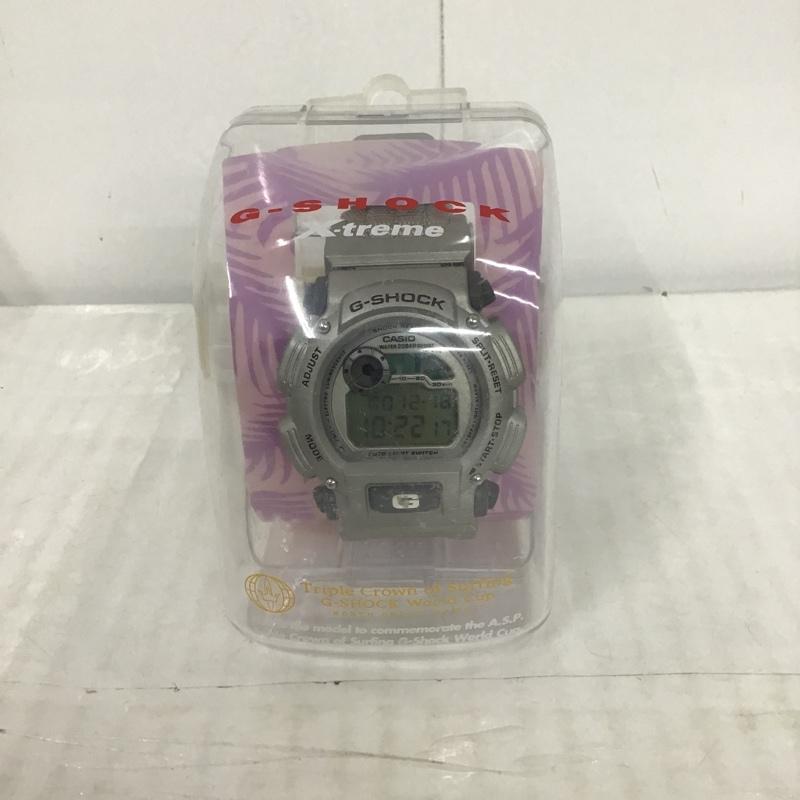 ジーショック G-SHOCK 腕時計 デジタル DW-9000 Triple crown of Surfing ケース付き ロゴ、文字 灰 / グレー / メンズ USED 古着 中古 10101555