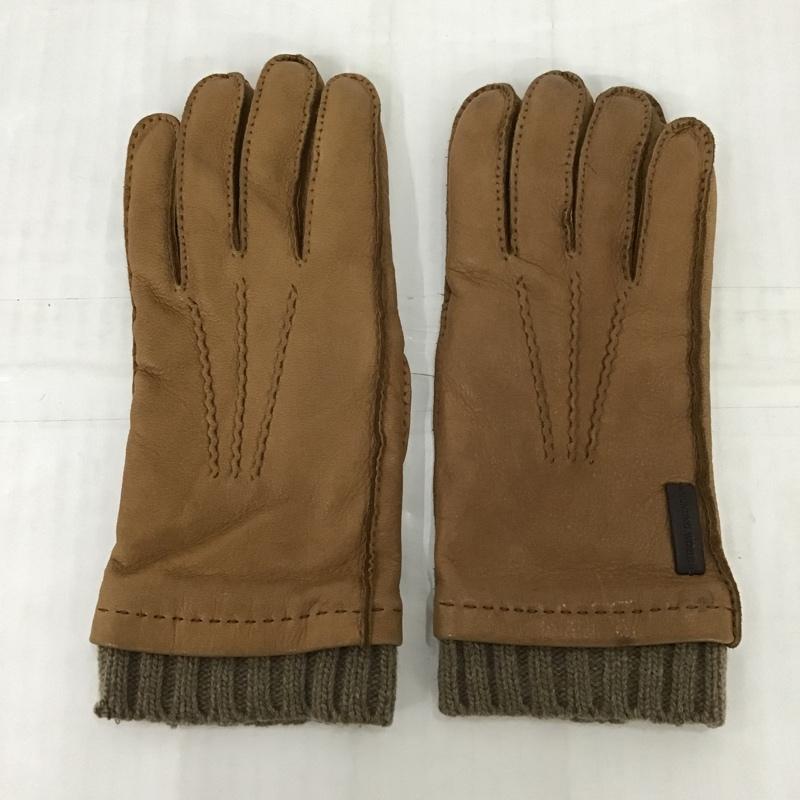 ハンティングワールド Hunting World ファッション小物 手袋 鹿革 レザー ロゴ、文字 茶 / ブラウン / メンズ USED 古着 中古 10101560