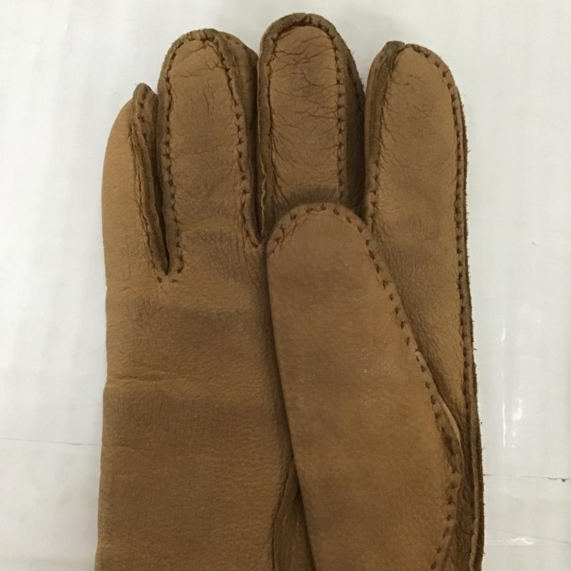 ハンティングワールド Hunting World ファッション小物 手袋 鹿革 レザー ロゴ、文字 茶 / ブラウン / メンズ USED 古着 中古 10101560