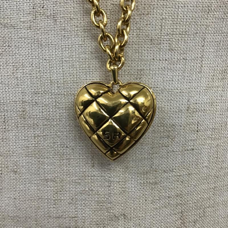 ソニアリキエル SONIA RYKIEL アクセサリー ネックレス、ペンダント ハート キルティング 金 / ゴールド / レディース USED 古着 中古 10101567