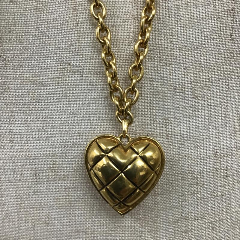 ソニアリキエル SONIA RYKIEL アクセサリー ネックレス、ペンダント ハート キルティング 金 / ゴールド / レディース USED 古着 中古 10101567