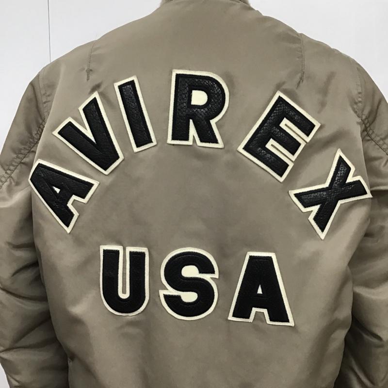 アヴィレックス AVIREX ジャケット、上着 フライトジャケット 0107AA30-6730 MOUSSY MA-1 リバーシブル 2 ロゴ、文字 灰 / グレー / レディース USED 古着 中古 10101578