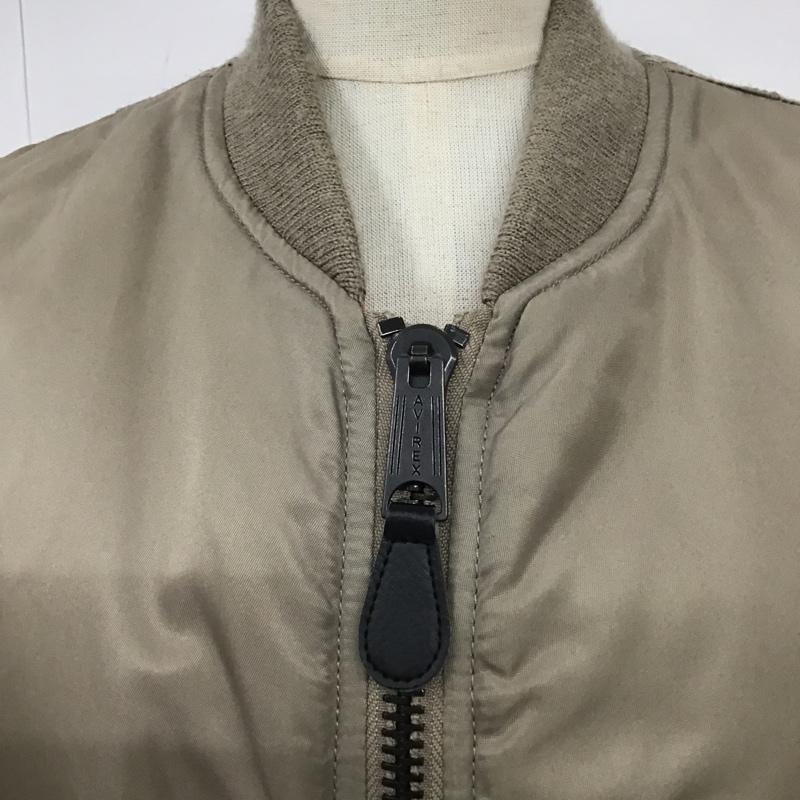 アヴィレックス AVIREX ジャケット、上着 フライトジャケット 0107AA30-6730 MOUSSY MA-1 リバーシブル 2 ロゴ、文字 灰 / グレー / レディース USED 古着 中古 10101578