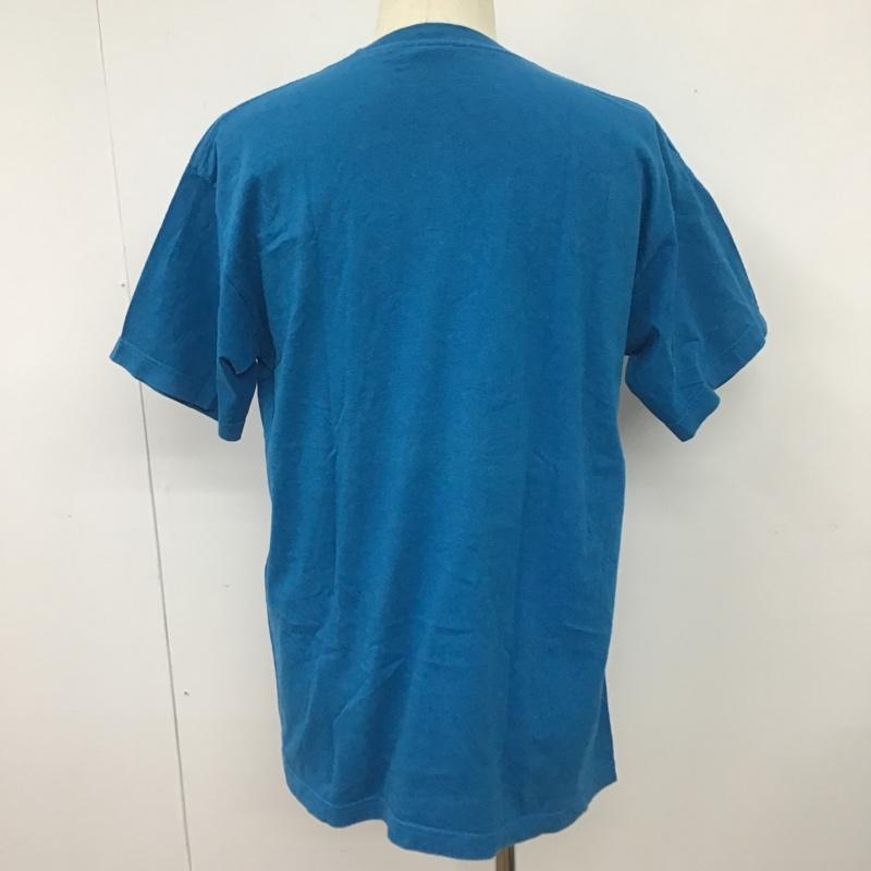ステューシー STUSSY Tシャツ 半袖 半袖カットソー プリントTシャツ クルーネックカットソー L プリント 青 / ブルー / メンズ USED 古着 中古 10101597