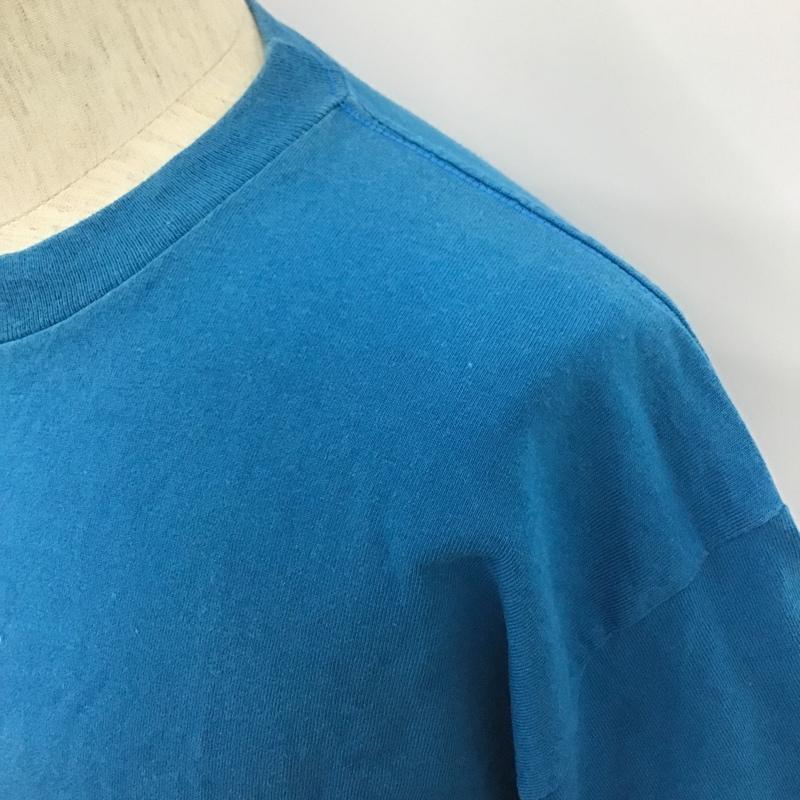 ステューシー STUSSY Tシャツ 半袖 半袖カットソー プリントTシャツ クルーネックカットソー L プリント 青 / ブルー / メンズ USED 古着 中古 10101597