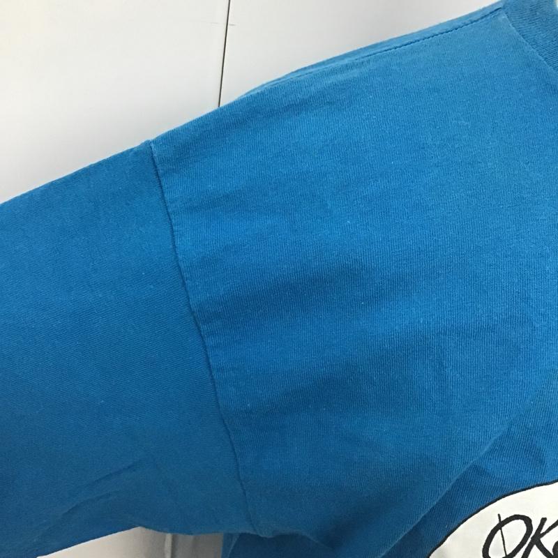ステューシー STUSSY Tシャツ 半袖 半袖カットソー プリントTシャツ クルーネックカットソー L プリント 青 / ブルー / メンズ USED 古着 中古 10101597