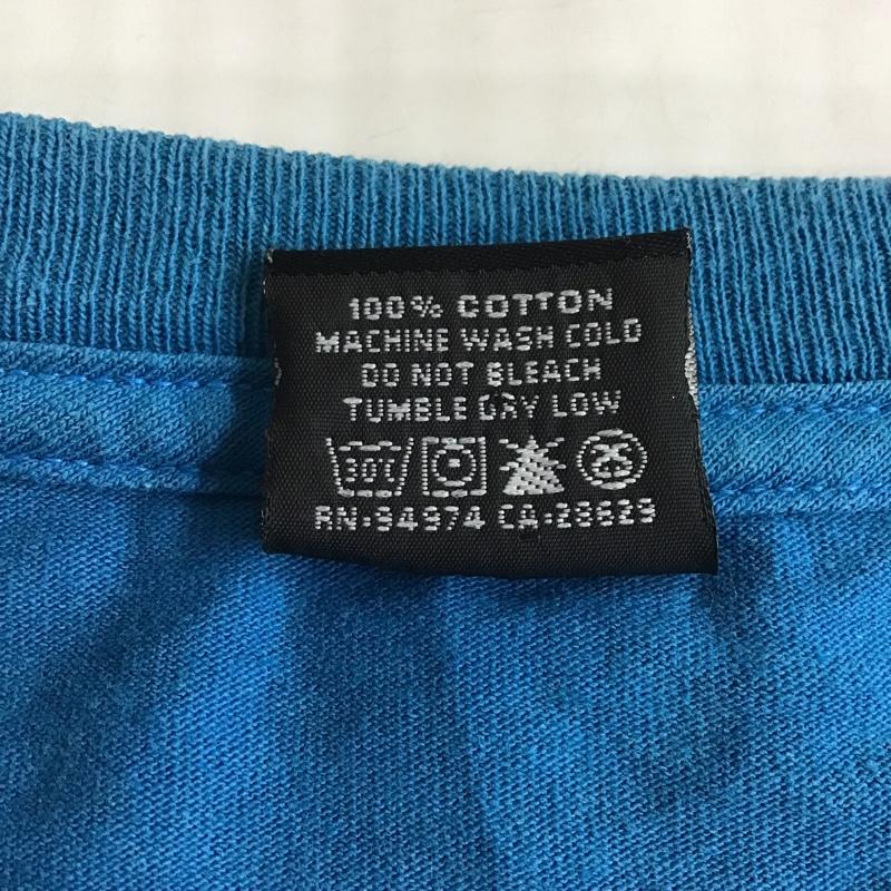 ステューシー STUSSY Tシャツ 半袖 半袖カットソー プリントTシャツ クルーネックカットソー L プリント 青 / ブルー / メンズ USED 古着 中古 10101597