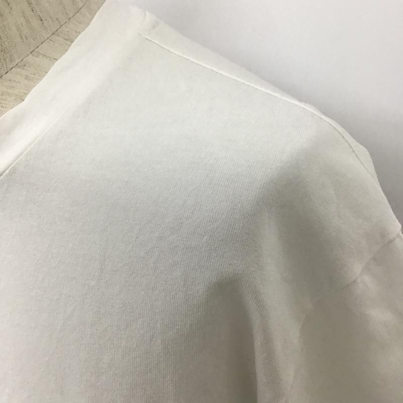カルヴァン クライン ジーンズ Calvin Klein Jeans Tシャツ 半袖 半袖カットソー プリントTシャツ クルーネックカットソー ワッペン M ロゴ、文字 白 / ホワイト / メンズ USED 古着 中古 10101600