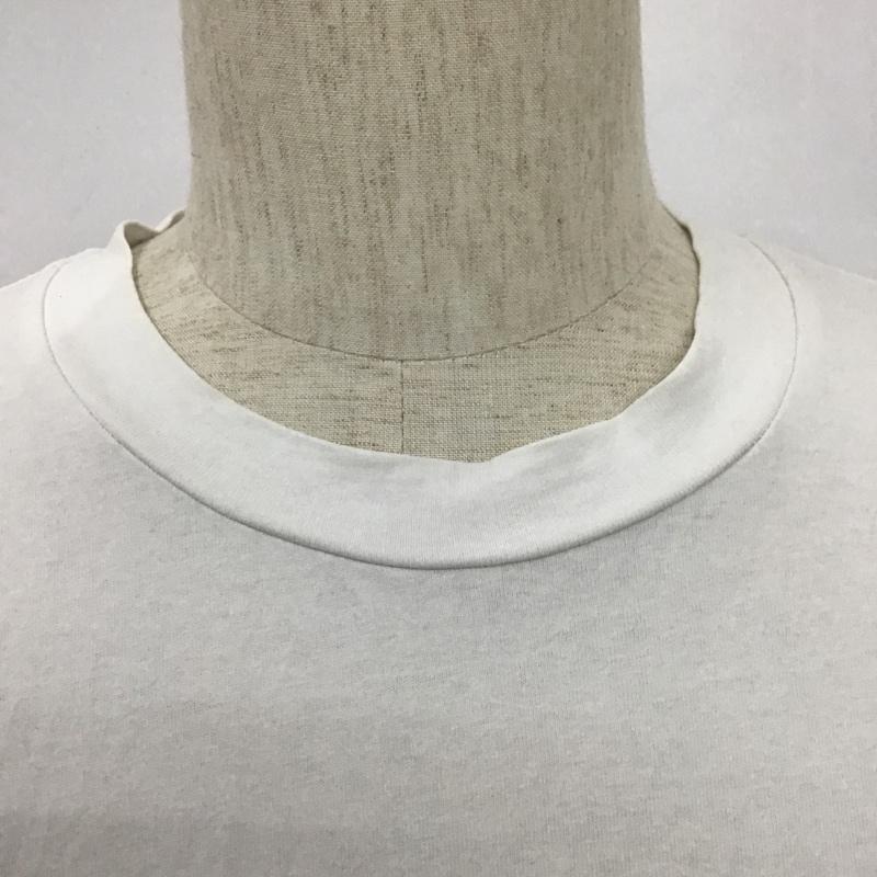 カルヴァン クライン ジーンズ Calvin Klein Jeans Tシャツ 半袖 半袖カットソー プリントTシャツ クルーネックカットソー ワッペン M ロゴ、文字 白 / ホワイト / メンズ USED 古着 中古 10101600