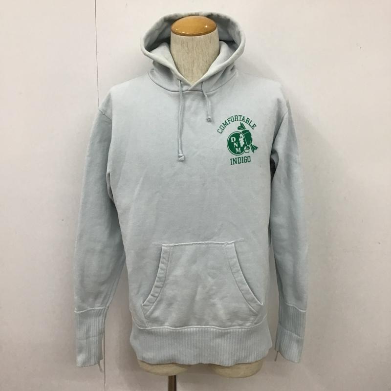 ドゥニーム Denime パーカー 長袖 長袖パーカー フード付きパーカー プリントスウェット トレーナー L プリント 水色 / ライトブルー / メンズ USED 古着 中古 10101615