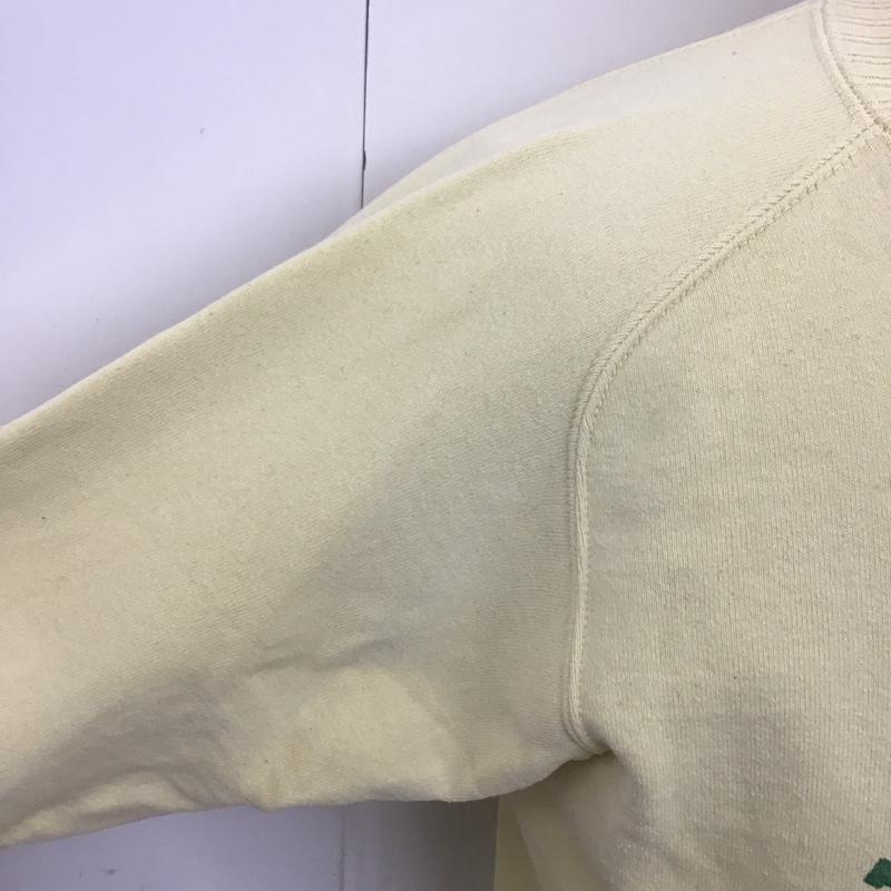 ドゥニーム Denime トレーナー 長袖 長袖スウェット 長袖トレーナー リブカットソー 長袖カットソー プリントトレーナー M プリント 黄 / イエロー / メンズ USED 古着 中古 10101616
