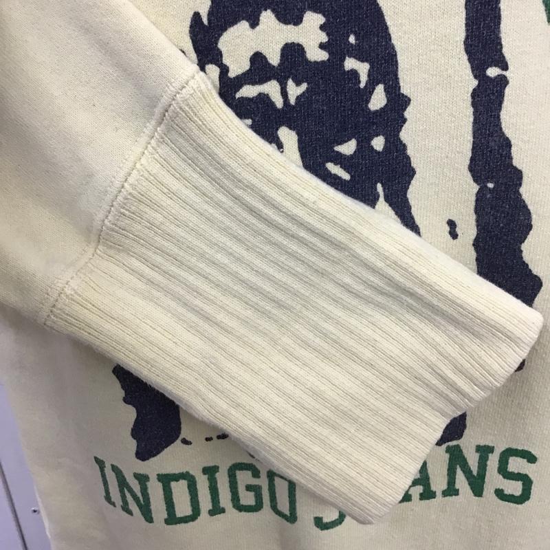 ドゥニーム Denime トレーナー 長袖 長袖スウェット 長袖トレーナー リブカットソー 長袖カットソー プリントトレーナー M プリント 黄 / イエロー / メンズ USED 古着 中古 10101616