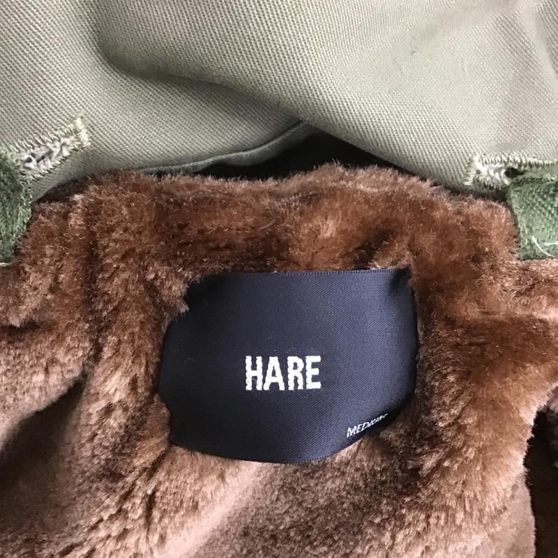 ハレ HARE ジャケット、上着 ジャンパー、ブルゾン HA030056N9 モッズコート ミリタリージャケット ジップアップジャケット M 無地 カーキ / カーキ / メンズ USED 古着 中古 10101617