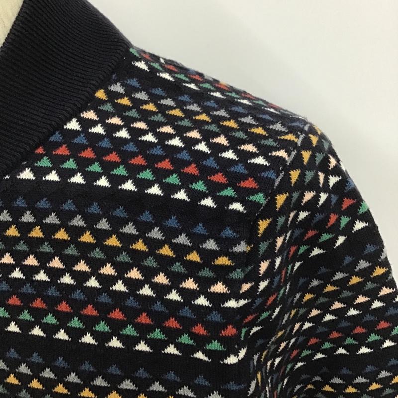 ポールスミス Paul Smith カーディガン 長袖 長袖ニットカーディガン リブニットカーディガン 前ボタン 総柄 S 総柄 マルチカラー / マルチカラー / メンズ USED 古着 中古 10101633