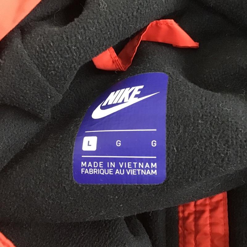 ナイキ NIKE ジャケット、上着 ジャンパー、ブルゾン L 無地 X ロゴ、文字 赤 / レッド / レディース USED 古着 中古 10101646