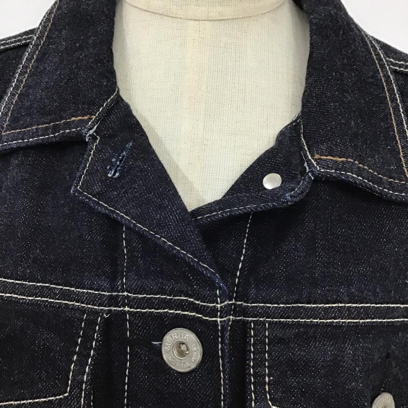 ムルーア MURUA ジャケット、上着 ジャケット、ブレザー 011530101201 ベーシックルーズジーンズジャケット Gジャン S 無地 インディゴ / インディゴ / レディース USED 古着 中古 10101652