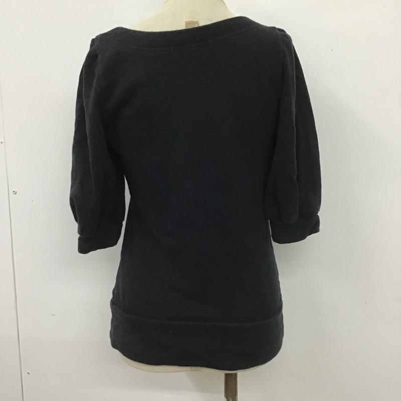 バーバリーブルーレーベル BURBERRY BLUE LABEL カットソー 半袖 38 無地 黒 / ブラック /  レディース USED 古着 中古 10101656