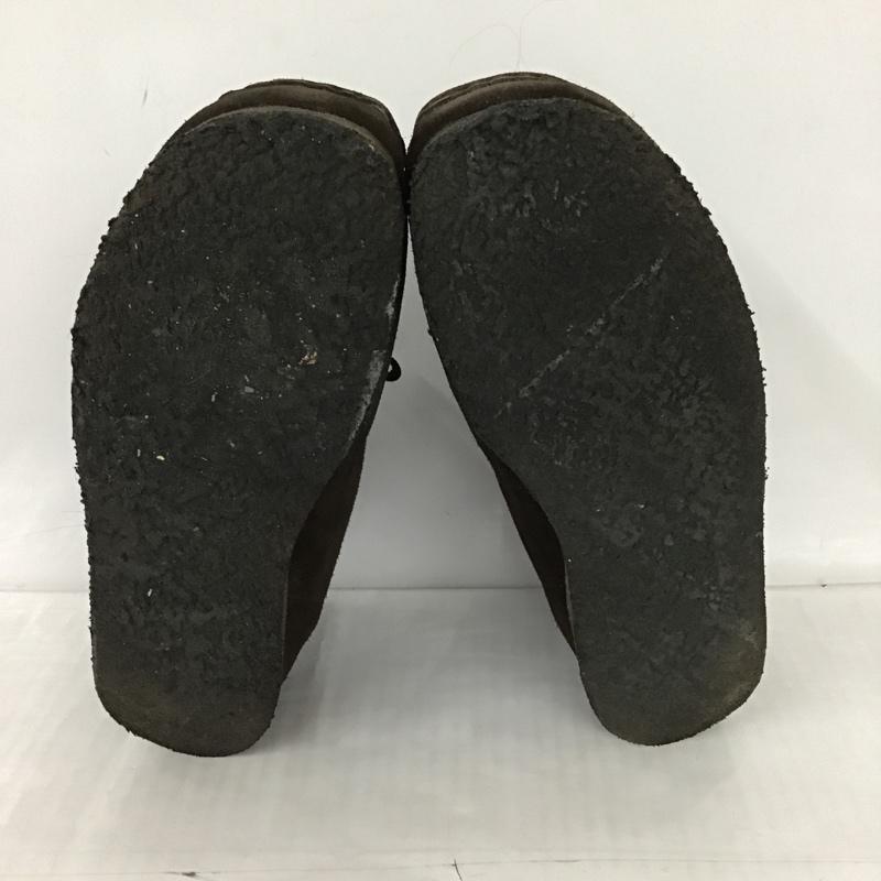 クラークス Clarks ブーツ ショートブーツ 35402 ワラビーブーツ 8M 無地 ダークブラウン / ダークブラウン / メンズ USED 古着 中古 10101675