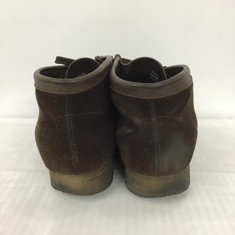 クラークス Clarks ブーツ ショートブーツ 35402 ワラビーブーツ 8M 無地 ダークブラウン / ダークブラウン / メンズ USED 古着 中古 10101675