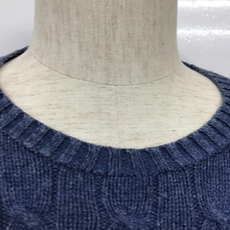 ポロラルフローレン POLO RALPH LAUREN ニット、セーター 長袖 M 無地 紺 / ネイビー / メンズ USED 古着 中古 10101710
