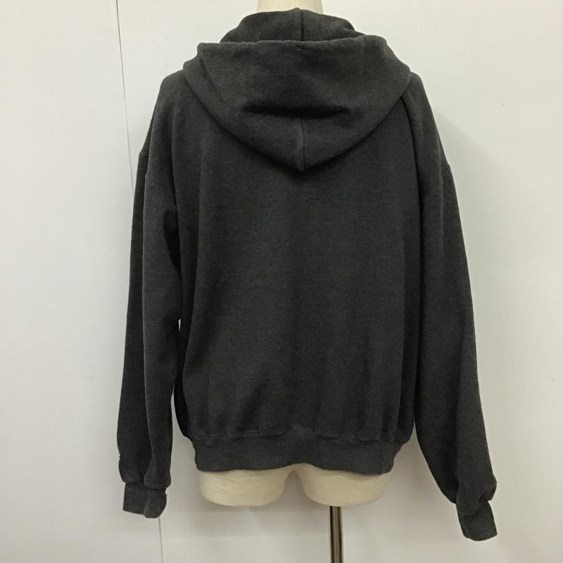 チャンピオン Champion パーカー 長袖 ジップパーカー L 無地 チャコールグレー / チャコールグレー / メンズ USED 古着 中古 10101719