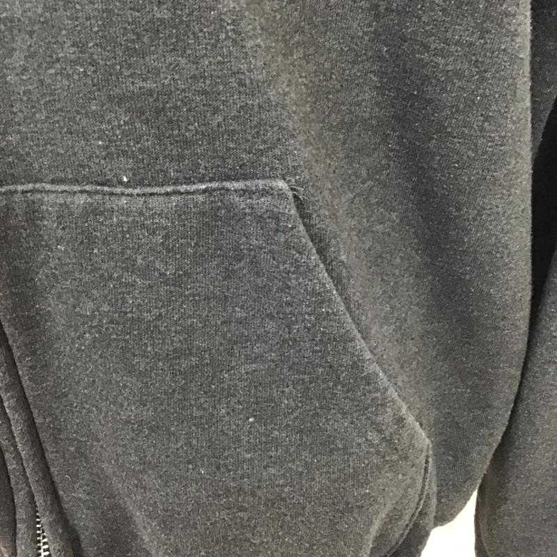 チャンピオン Champion パーカー 長袖 ジップパーカー L 無地 チャコールグレー / チャコールグレー / メンズ USED 古着 中古 10101719