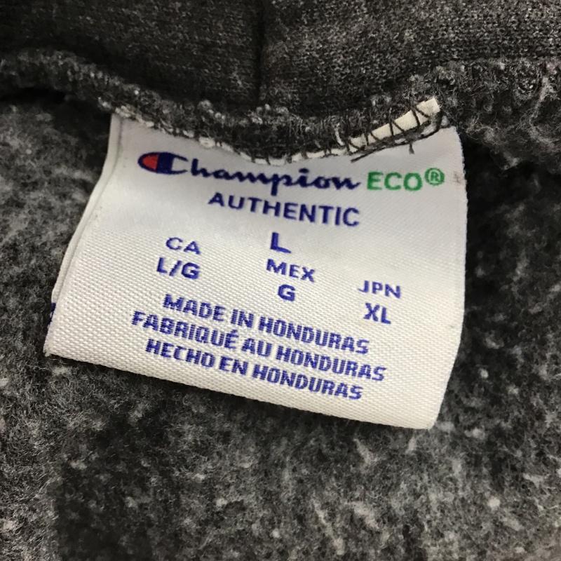 チャンピオン Champion パーカー 長袖 ジップパーカー L 無地 チャコールグレー / チャコールグレー / メンズ USED 古着 中古 10101719