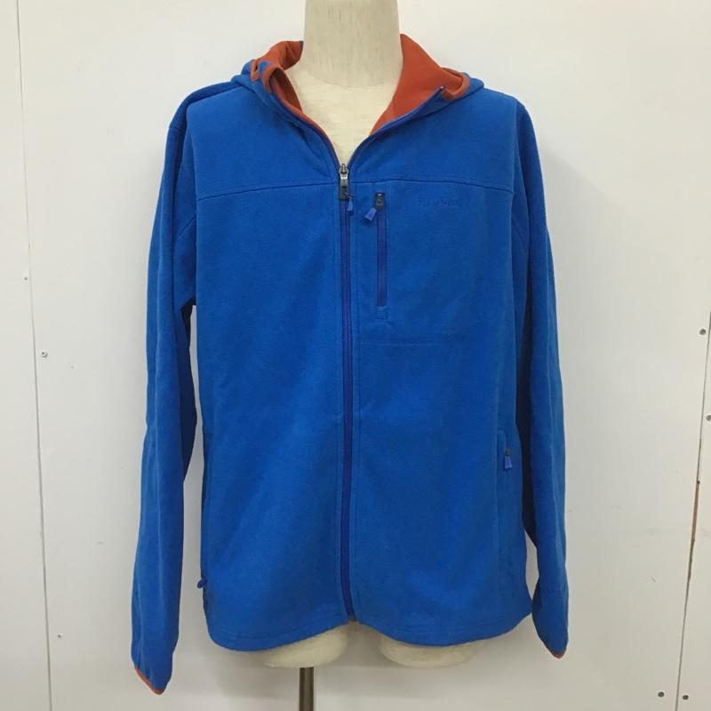 エルエルビーン L.L.Bean パーカー 長袖 251298 POLARTEC フリース フルジップ M ロゴ、文字 青 / ブルー / X 橙 / オレンジ / メンズ USED 古着 中古 10101728