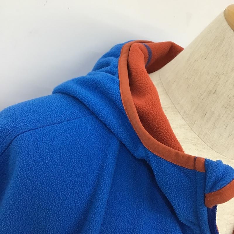 エルエルビーン L.L.Bean パーカー 長袖 251298 POLARTEC フリース フルジップ M ロゴ、文字 青 / ブルー / X 橙 / オレンジ / メンズ USED 古着 中古 10101728