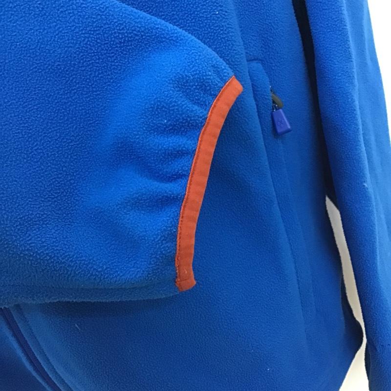 エルエルビーン L.L.Bean パーカー 長袖 251298 POLARTEC フリース フルジップ M ロゴ、文字 青 / ブルー / X 橙 / オレンジ / メンズ USED 古着 中古 10101728