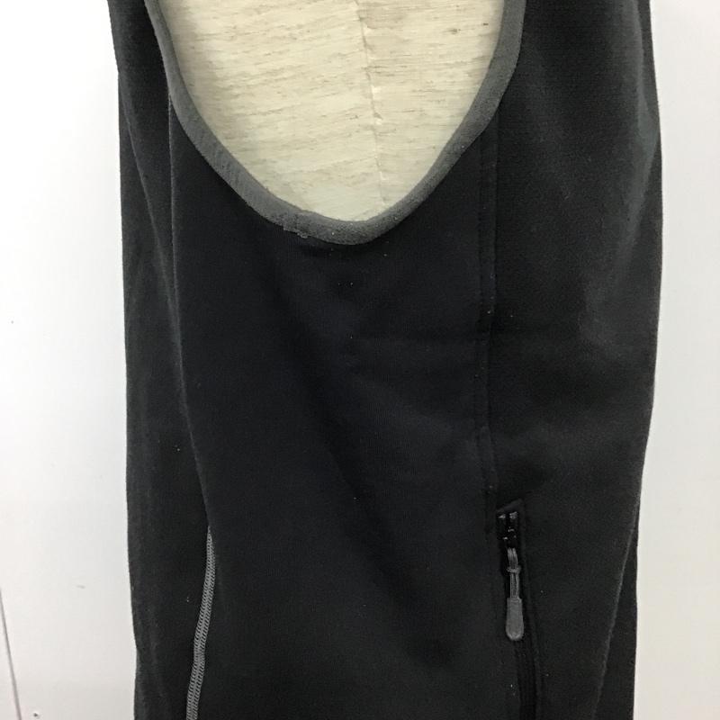 エルエルビーン L.L.Bean ベスト ベスト 500887 ジップアップ 裏フリース S ロゴ、文字 黒 / ブラック / メンズ USED 古着 中古 10101731