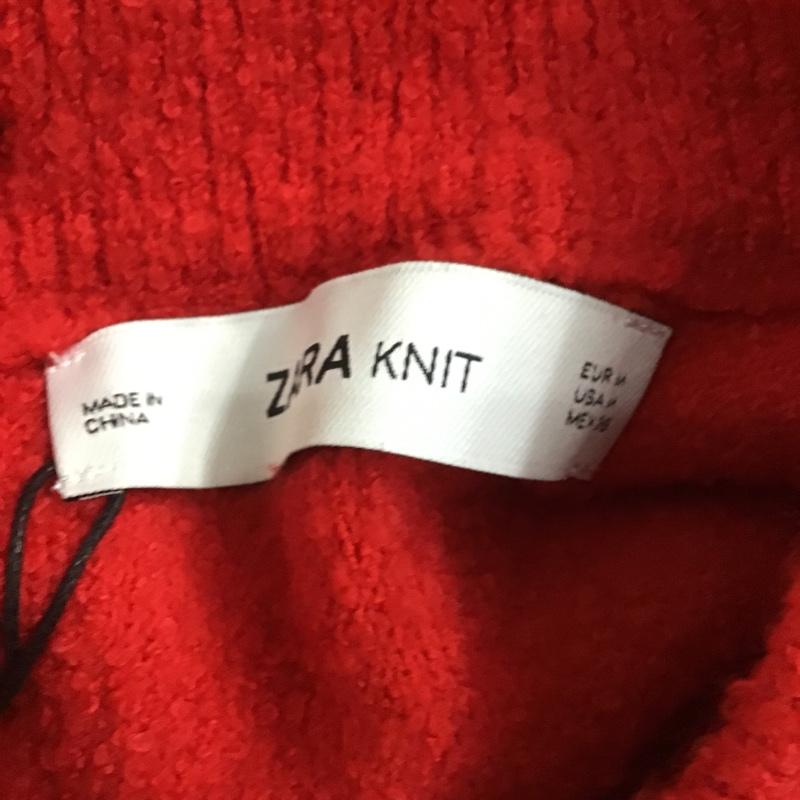 ザラ ZARA ニット、セーター 長袖 6873 010 600 クルーネック タグ付き M 無地 赤 / レッド /  レディース USED 古着 中古 10101757