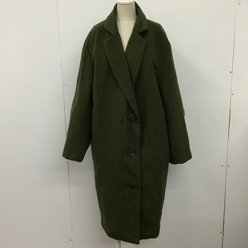 エモダ EMODA コート コート一般 041650000401 モッサマキシCO FREE 無地 カーキ / カーキ / レディース USED 古着 中古 10101764