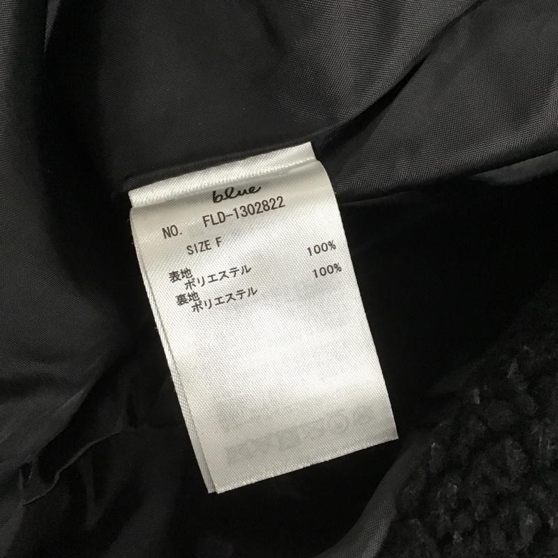 サマンサモスモスブルー Samansa Mos2 blue コート コート一般 ボア コート FREE 無地 黒 / ブラック / レディース USED 古着 中古 10101768